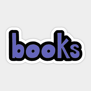 This is the word BOOKS Sticker